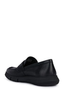 Geox Men's Black Andalo Leather Casual Loafer | Derimod
