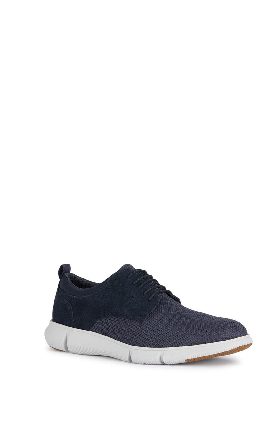 Geox Men's Navy Blue Spherica Leather Casual Shoes