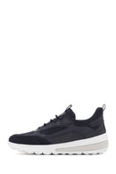 Geox Men's Navy Blue Spherica Active Lace Up Fabric Sneaker | Derimod
