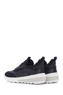 Geox Men's Navy Blue Spherica Active Lace Up Fabric Sneaker | Derimod