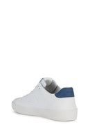 Geox Men's White Laced Leather Sneakers | Derimod