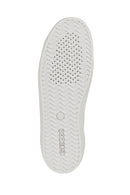 Geox Men's White Laced Leather Sneakers | Derimod