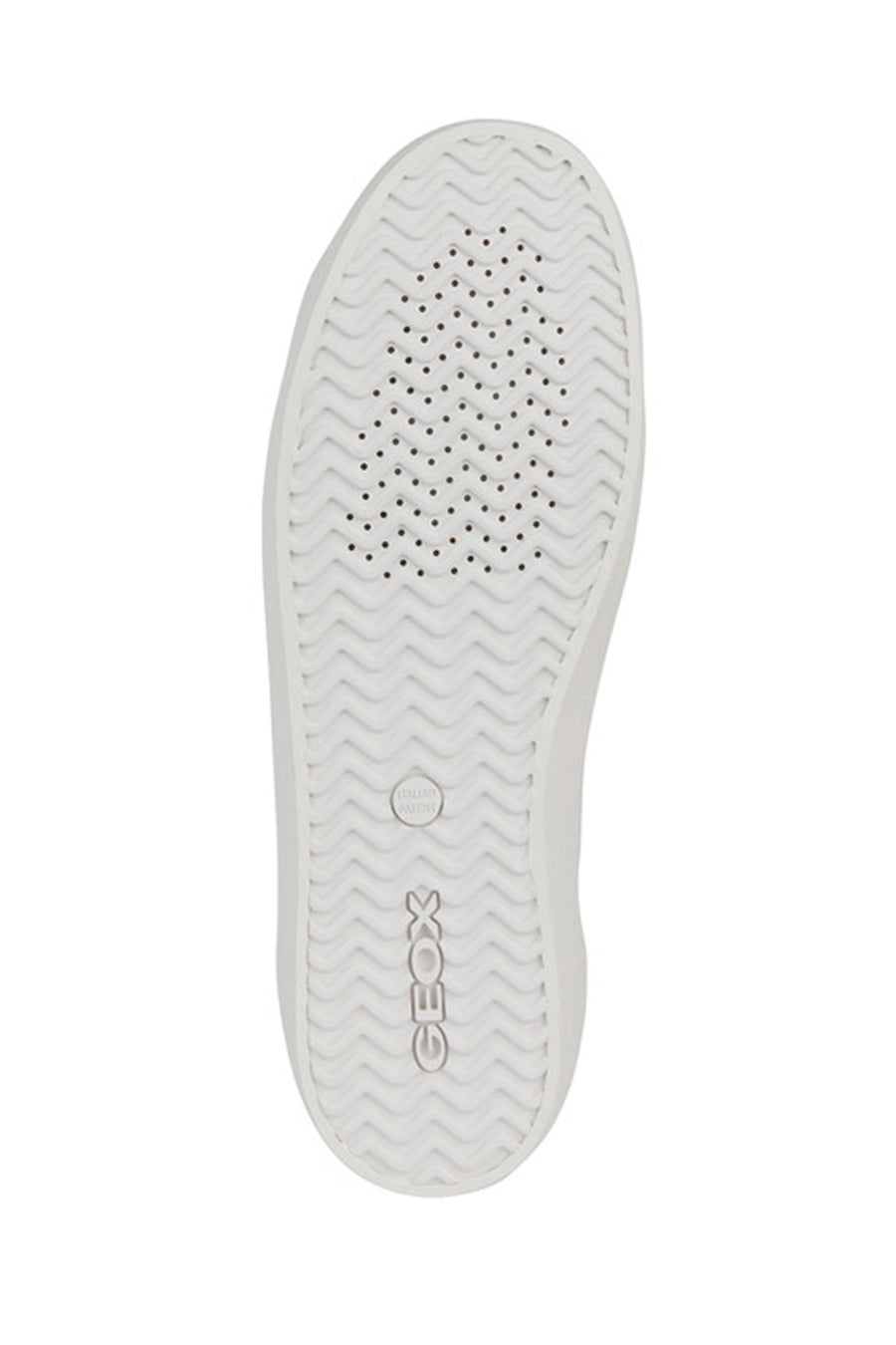Geox Men's White Laced Leather Sneakers