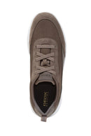 Geox Erkek Vizon Spherica Bağcıklı Kumaş Sneaker | Derimod