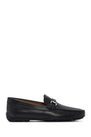 Geox Men's Black Kosmopolis + Grip Leather Loafer | Derimod