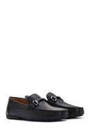 Geox Men's Black Kosmopolis + Grip Leather Loafer | Derimod
