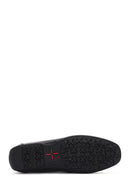 Geox Men's Black Kosmopolis + Grip Leather Loafer | Derimod