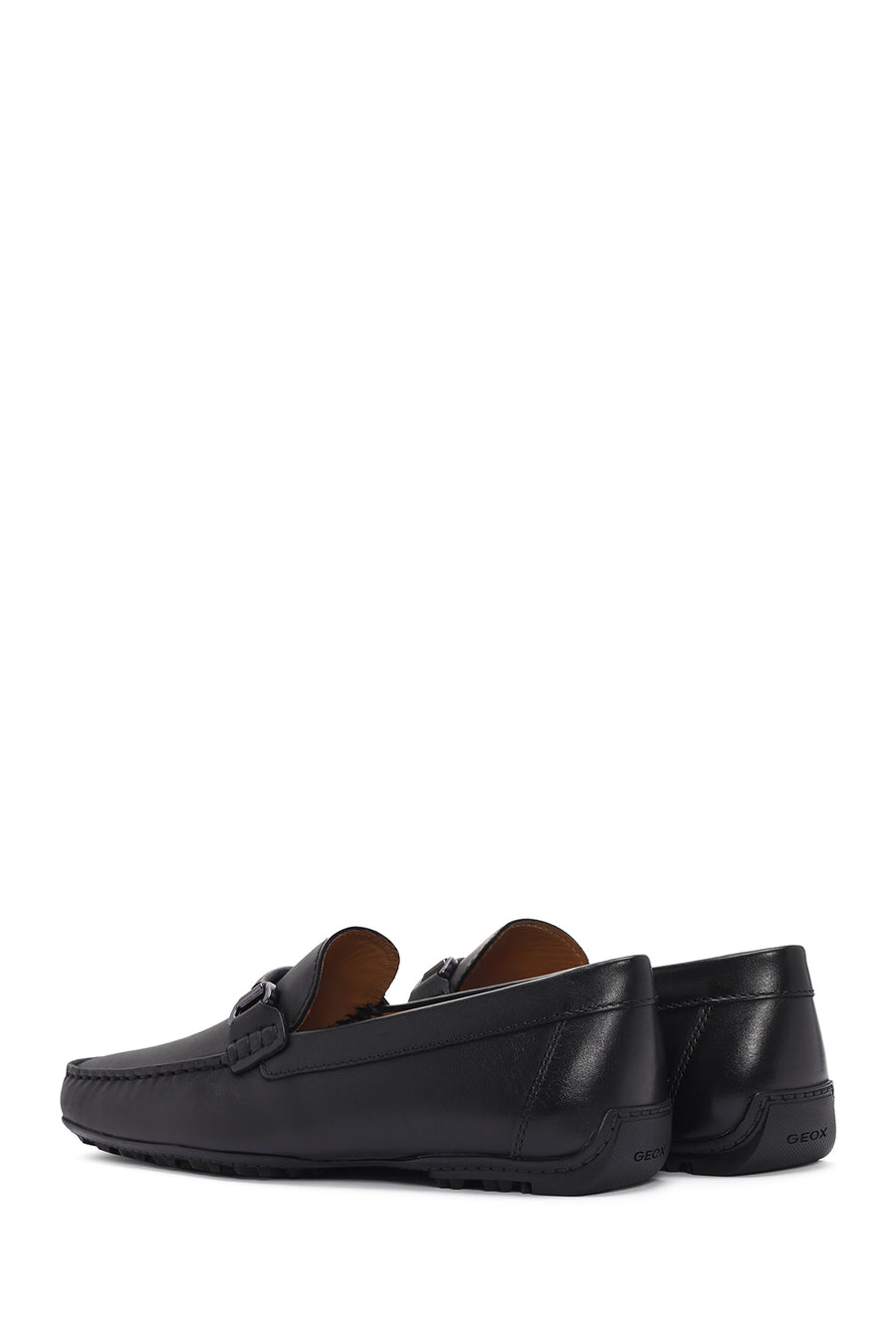Geox Men's Black Kosmopolis + Grip Leather Loafer