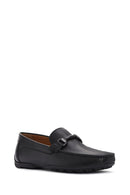 Geox Men's Black Kosmopolis + Grip Leather Loafer | Derimod