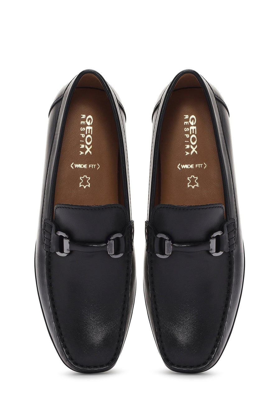 Geox Men's Black Kosmopolis + Grip Leather Loafer