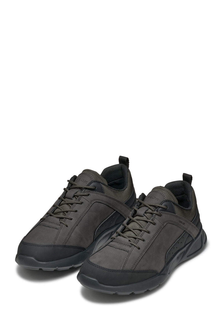 Geox Erkek Kahverengi Nebula Bağcıklı Kumaş Sneaker