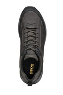 Geox Erkek Kahverengi Nebula Bağcıklı Kumaş Sneaker | Derimod