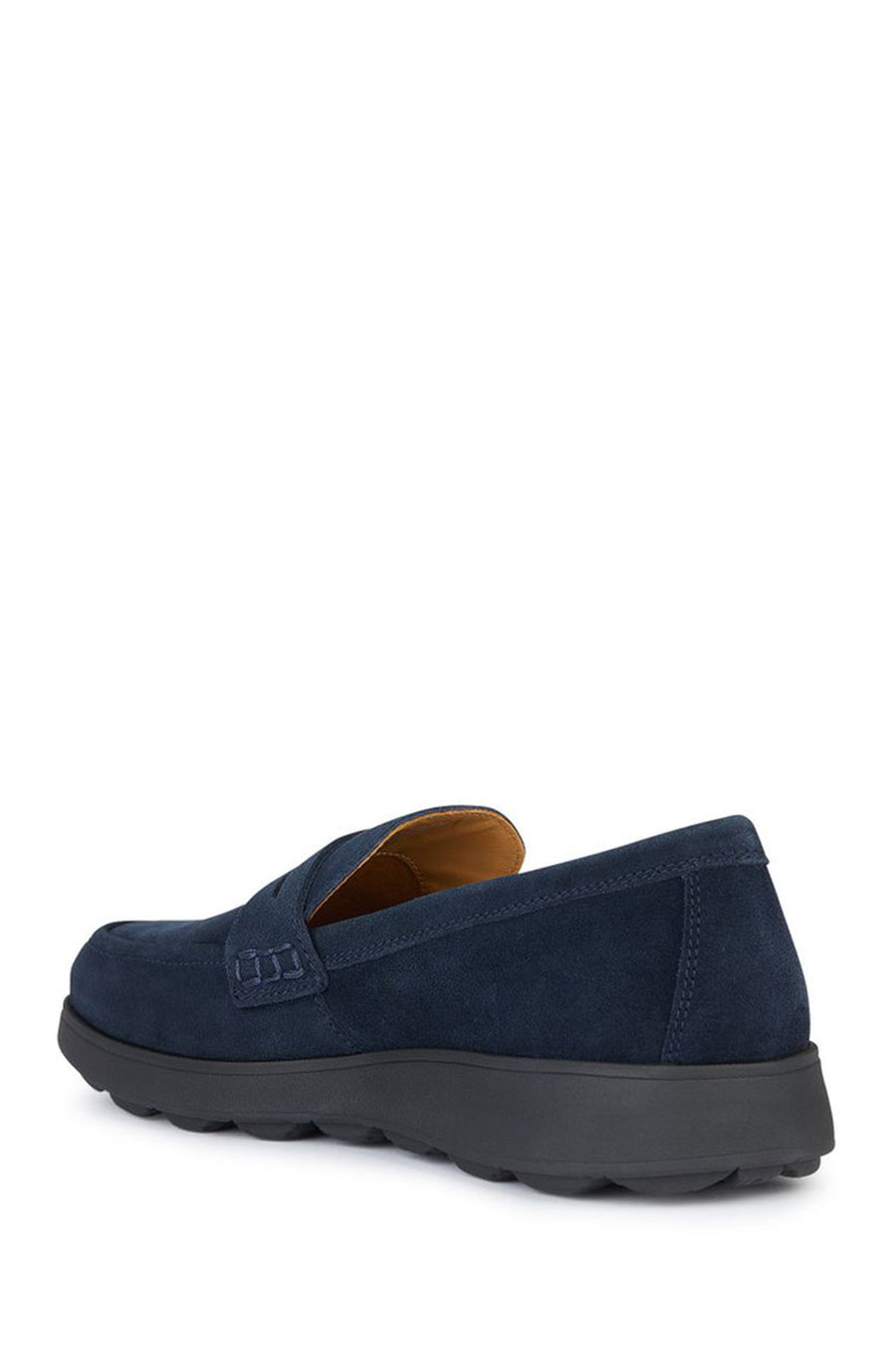 Geox Men's Navy Blue Spherica Ec10 Suede Leather Casual Loafer