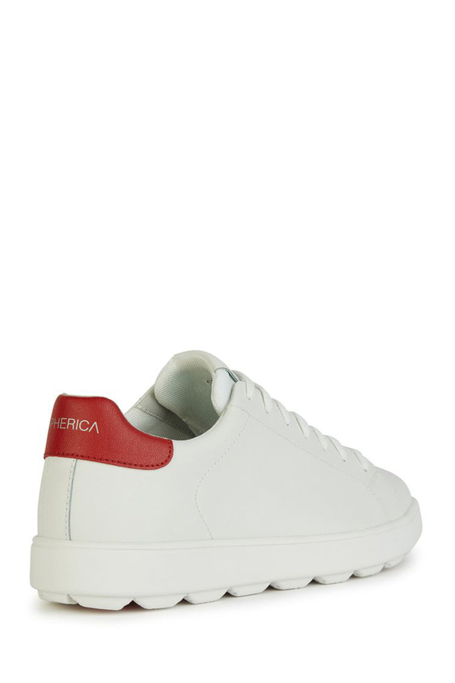 Geox Erkek Beyaz Spherica Ecub-1 Bağcıklı Deri Sneaker