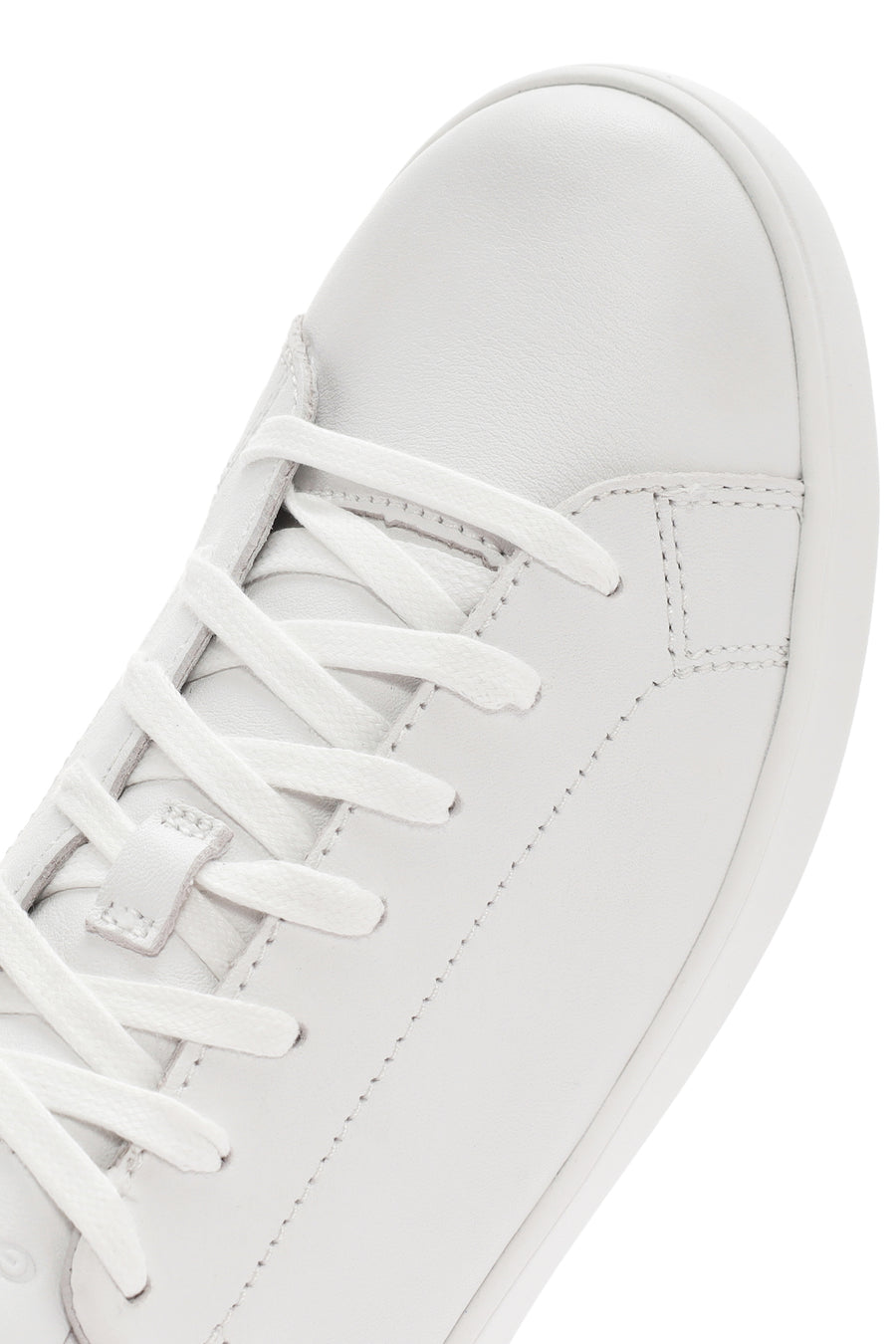 Geox Men's White Spherica Ecub Lace-Up Leather Sneaker