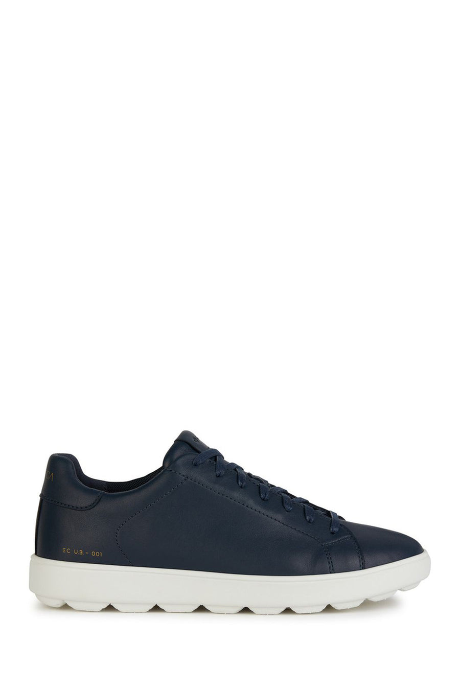 Geox Men's Navy Blue Spherica Ecub-1 Lace-Up Leather Sneaker U45GPC00085C4211 | Derimod