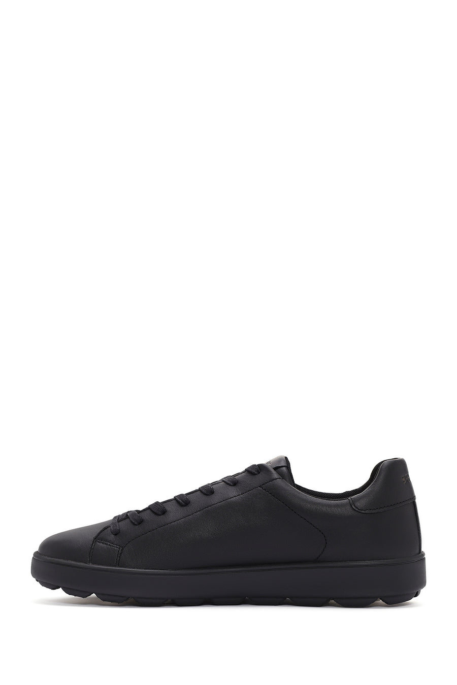 Geox Men's Black Spherica Lace-up Leather Sneaker