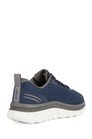 Geox Men's Navy Blue Spherica Active Lace Up Fabric Sneaker | Derimod