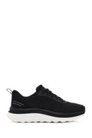 Geox Erkek Siyah Spherica Actif X Bağcıklı Kumaş Sneaker | Derimod