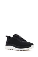 Geox Erkek Siyah Spherica Actif X Bağcıklı Kumaş Sneaker | Derimod