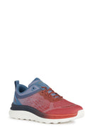 Geox Men's Red Spherica Active Laced Fabric Sneakers | Derimod