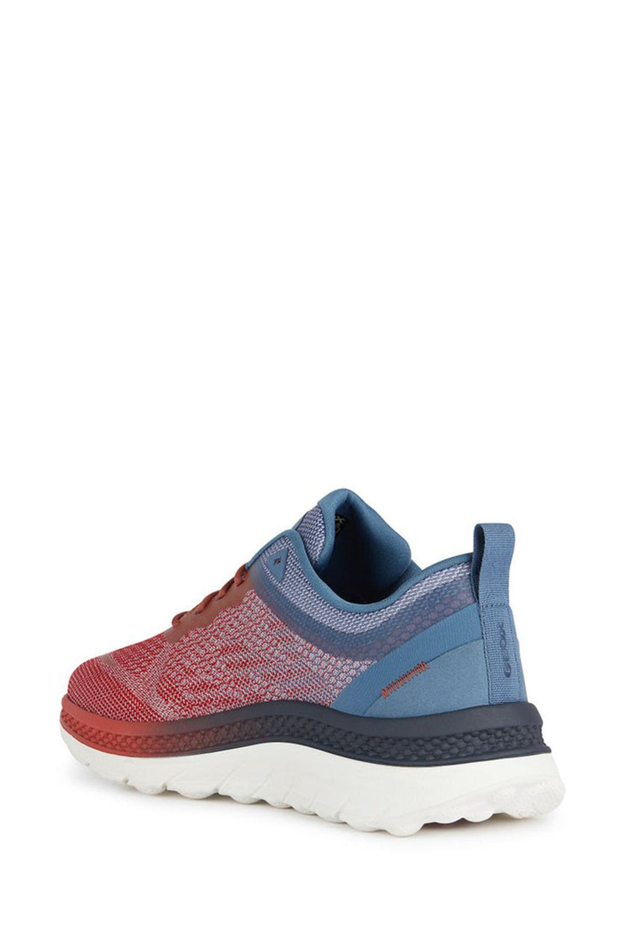 Geox Men's Red Spherica Active Laced Fabric Sneakers
