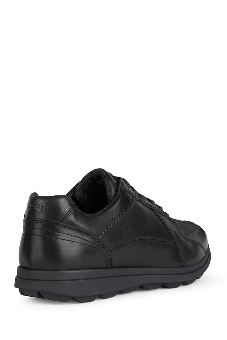 Geox Men's Black Spherica Ec12 Lace-up Leather Casual Sneaker