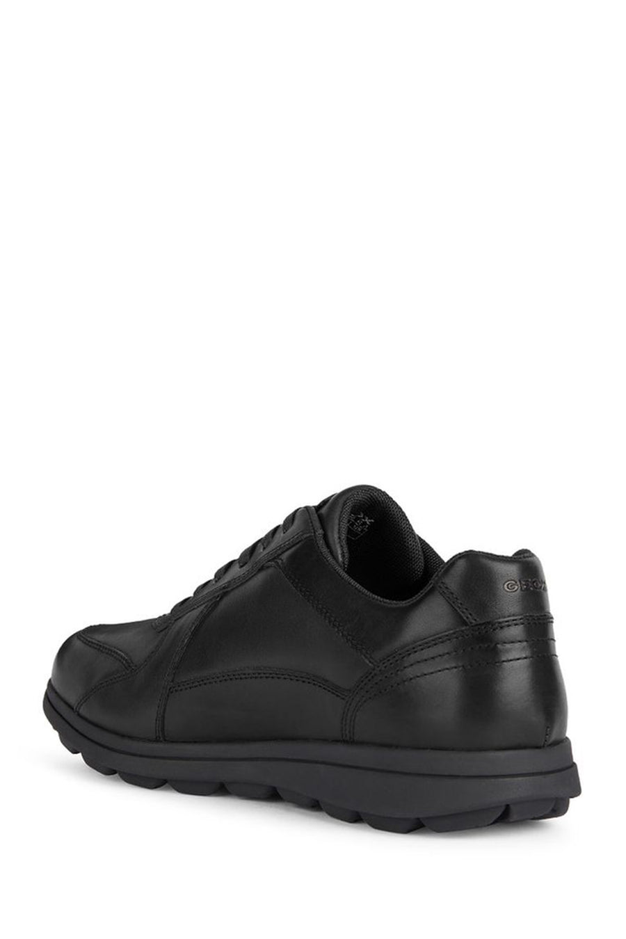 Geox Men's Black Spherica Ec12 Lace-up Leather Casual Sneaker
