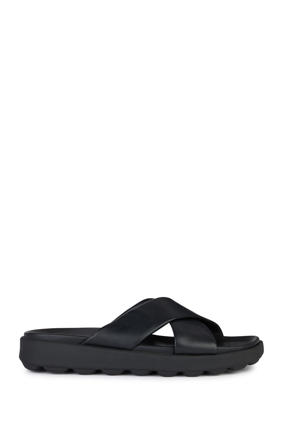 Geox Male Black Spherica Leather Slipper U45GWB00085C9999 | Derimod