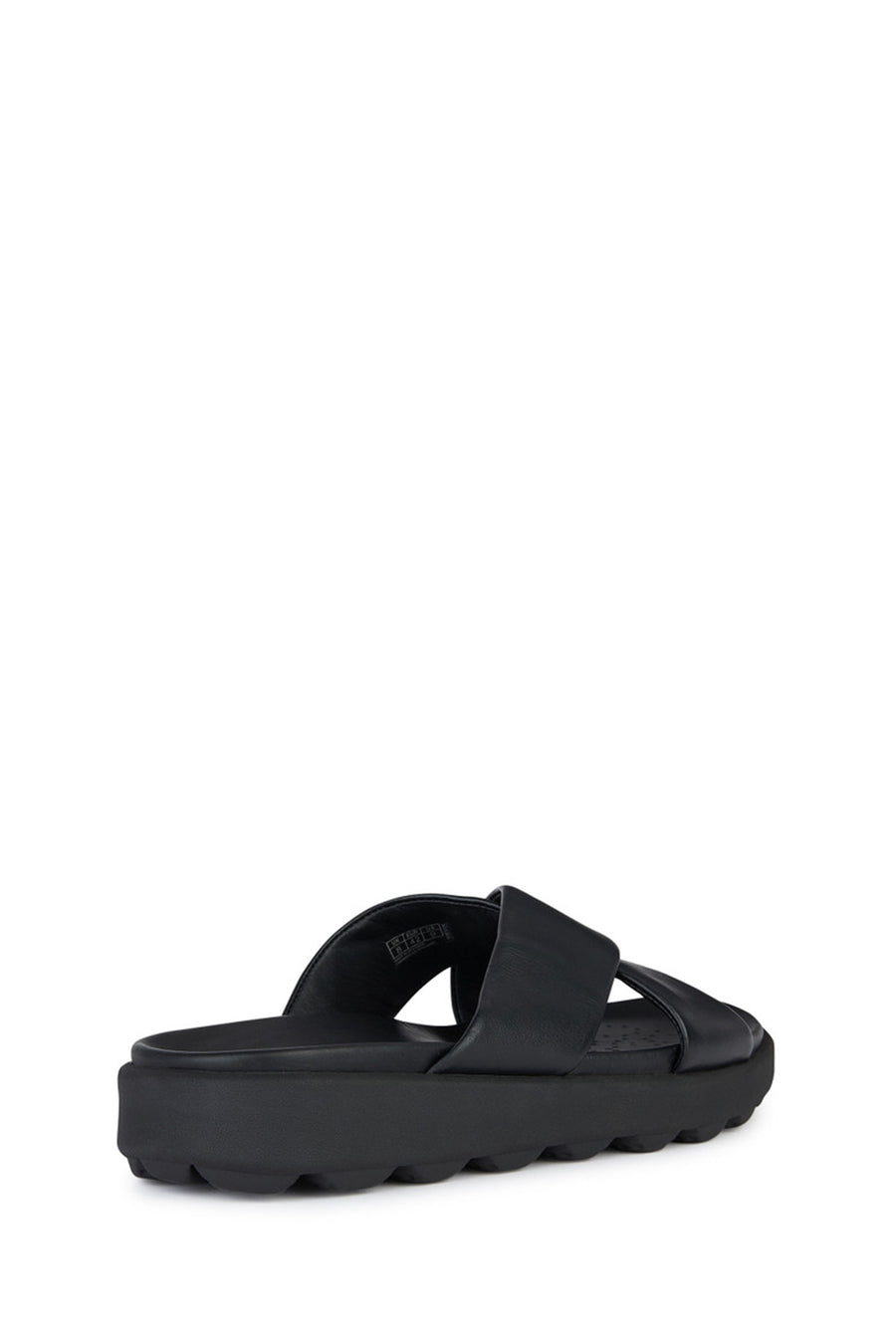 Geox Male Black Spherica Leather Slipper