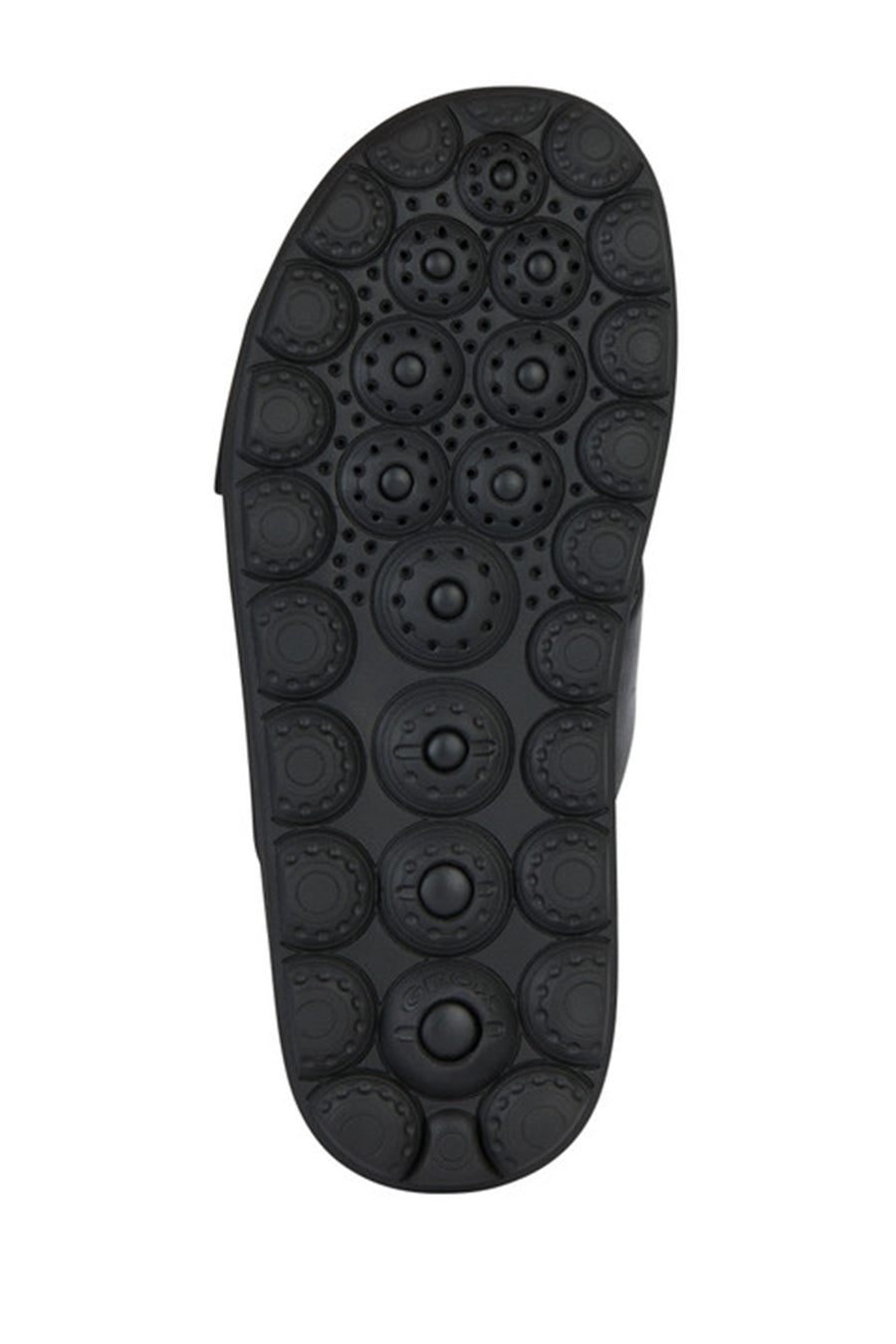 Geox Male Black Spherica Leather Slipper