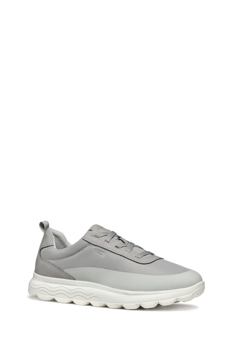Geox Men's Gray U Spherica A - Mesh + Nbk Synth Laced Fabric Sneaker