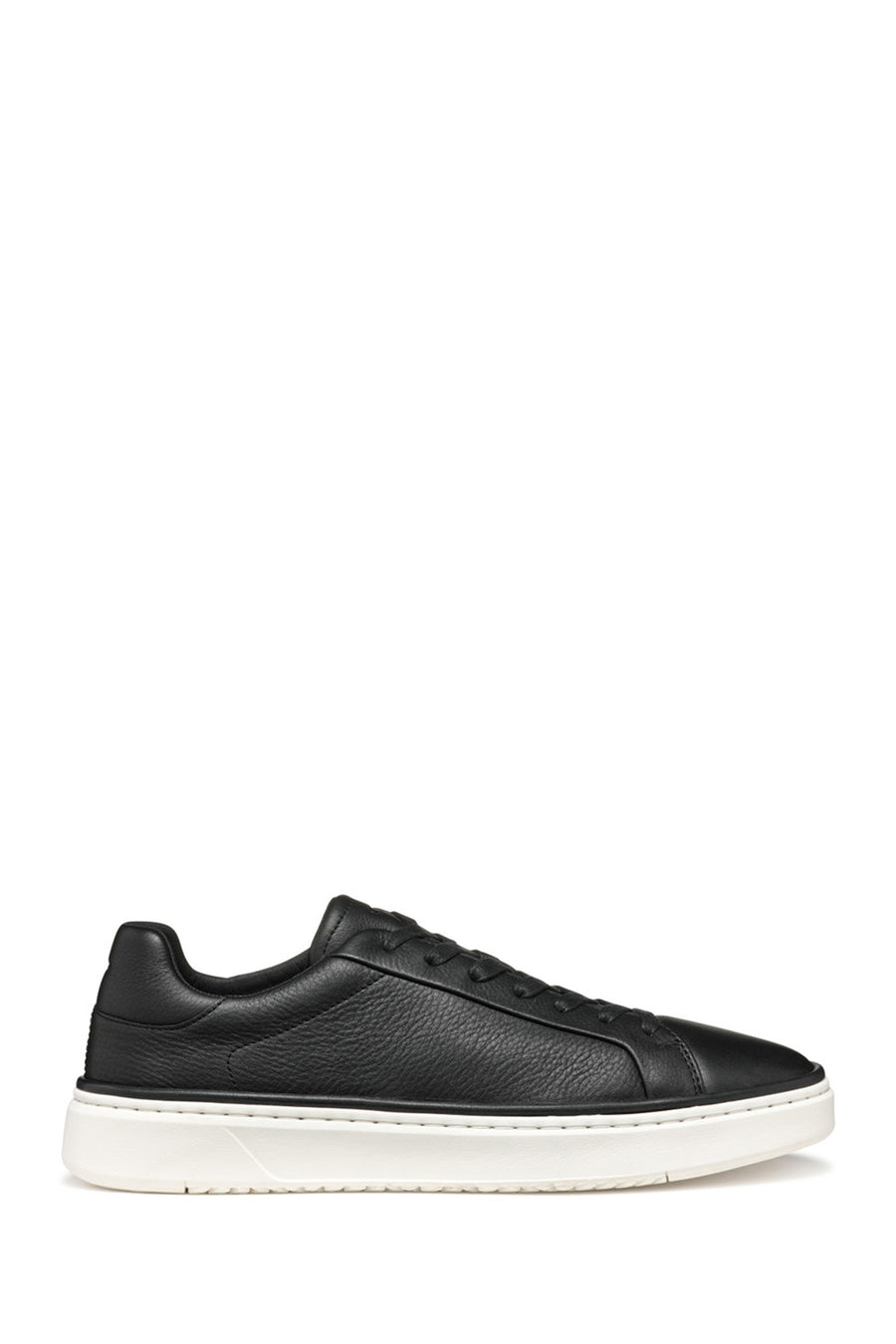 Geox Men's Black Zackerty Lace-Up Leather Sneakers U46HPA00046C9999 | Derimod
