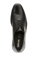 Geox Men's Black Uomo Carnaby Leather Masculine Classic Shoes | Derimod