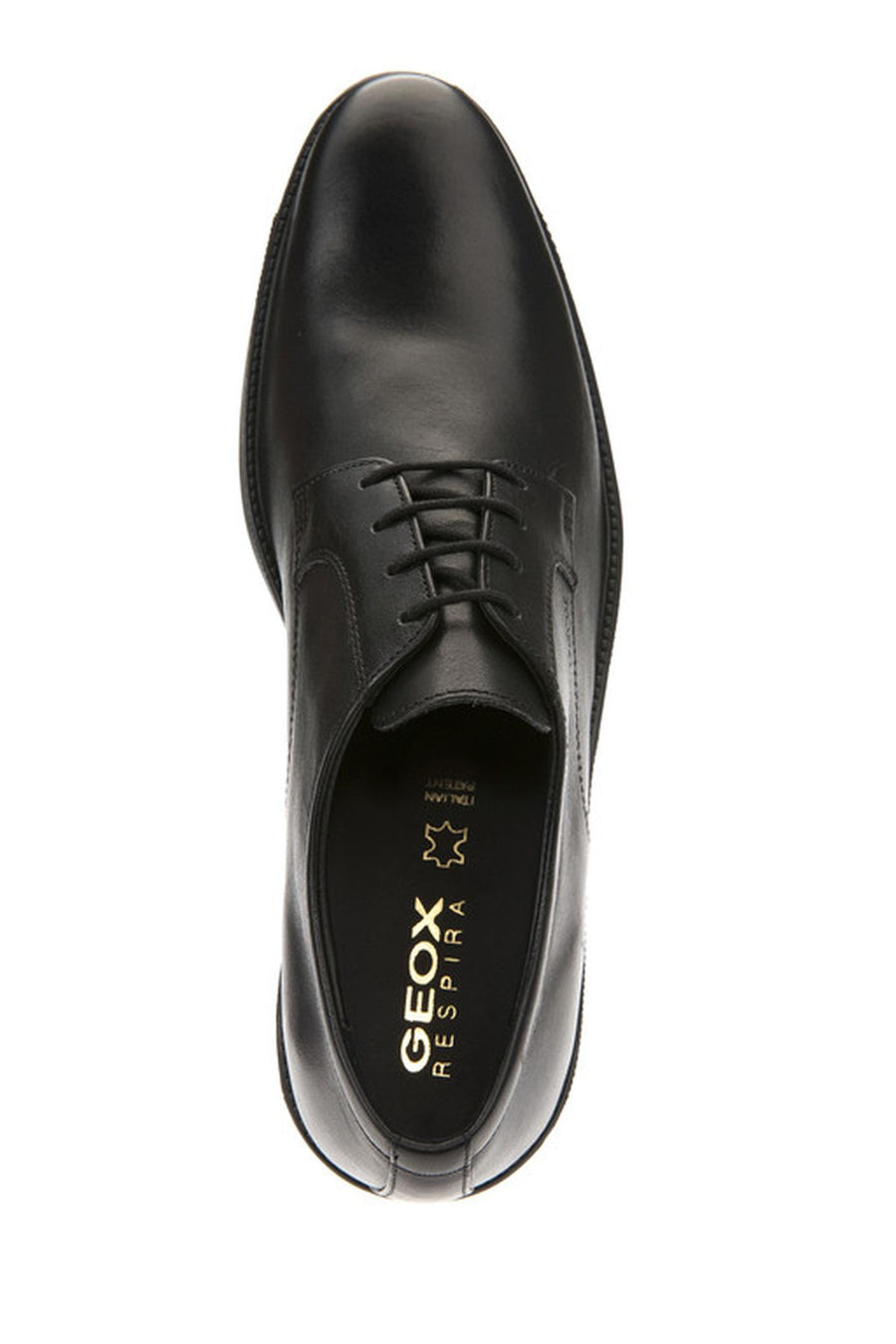 Geox Men's Black Uomo Carnaby Leather Masculine Classic Shoes