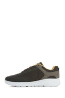 Geox Men's Green U Klaıver Laced Fabric Sneakers | Derimod