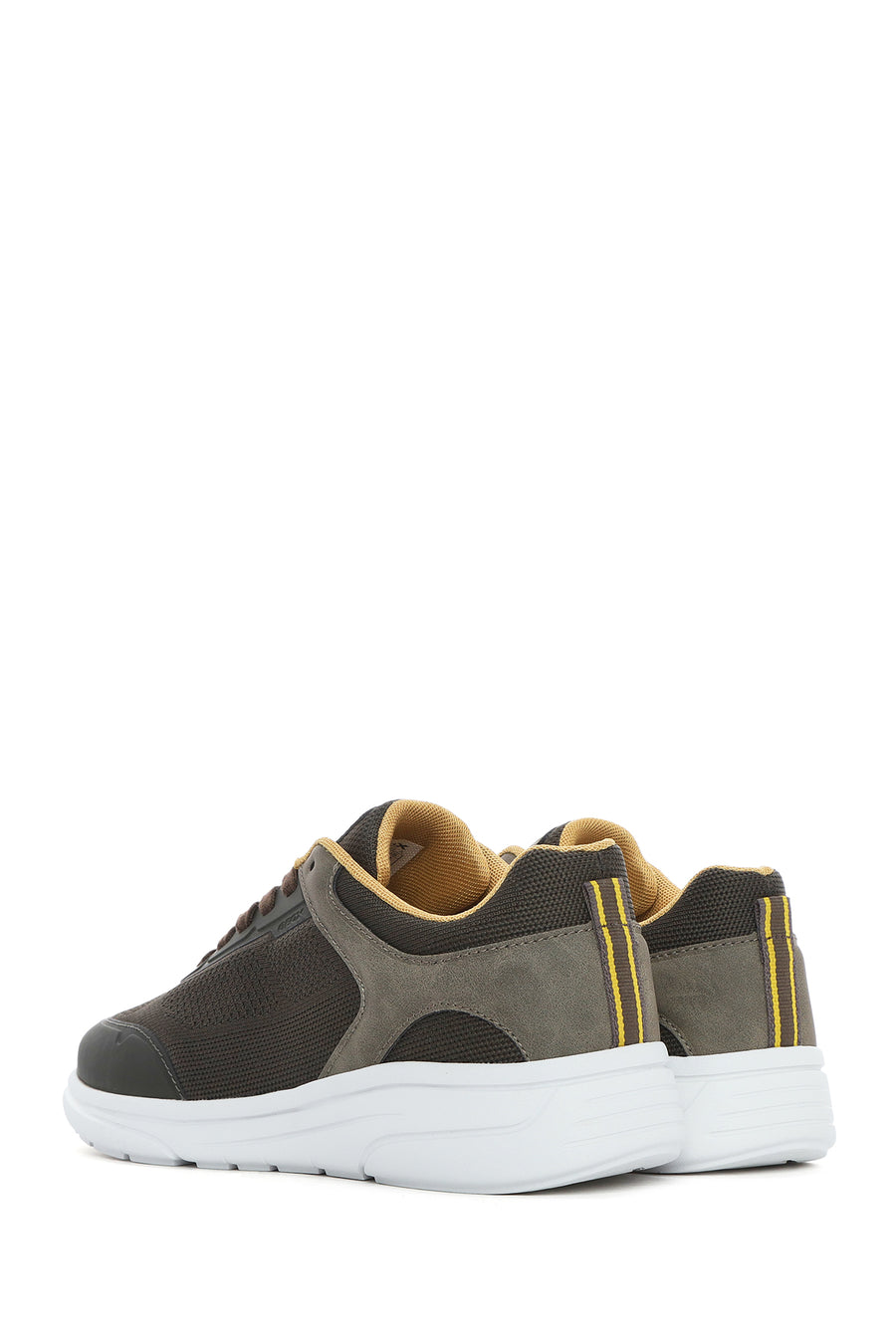 Geox Men's Green U Klaıver Laced Fabric Sneakers