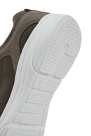 Geox Men's Green U Klaıver Laced Fabric Sneakers | Derimod