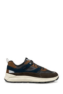 Geox Erkek Kahverengi U Spherıca 4X4 B Abx C - Suede Bağcıklı Kalın Tabanlı Kumaş Sneaker | Derimod