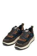 Geox Erkek Kahverengi U Spherıca 4X4 B Abx C - Suede Bağcıklı Kalın Tabanlı Kumaş Sneaker | Derimod