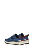 Geox Erkek Lacivert U Spherıca 4X4 B Abx C - Suede Bağcıklı Kalın Tabanlı Kumaş Sneaker | Derimod
