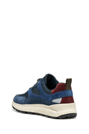 Geox Erkek Lacivert U Spherıca 4X4 B Abx C - Suede Bağcıklı Kalın Tabanlı Kumaş Sneaker | Derimod