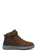 Geox Men Brown U Granito + Grip B Abx C - Oil Laced Leather Outdoor Boot | Derimod