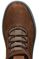 Geox Men Brown U Granito + Grip B Abx C - Oil Laced Leather Outdoor Boot | Derimod