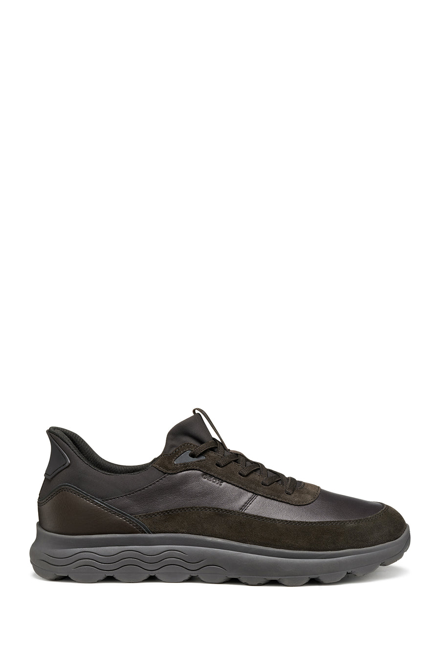 Geox Erkek Kahverengi U Spherıca Plus A - Nappa+Sued Bağcıklı Süet Sneaker U56MPA08522C6006 | Derimod
