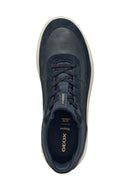 Geox Erkek Lacivert U Spherıca Plus A - Nappa+Sued Bağcıklı Kalın Tabanlı Süet Sneaker | Derimod