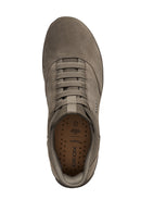 Geox Men Mink U Nebula 2.0 Plus Lace-Up Suede Leather Casual Shoes | Derimod