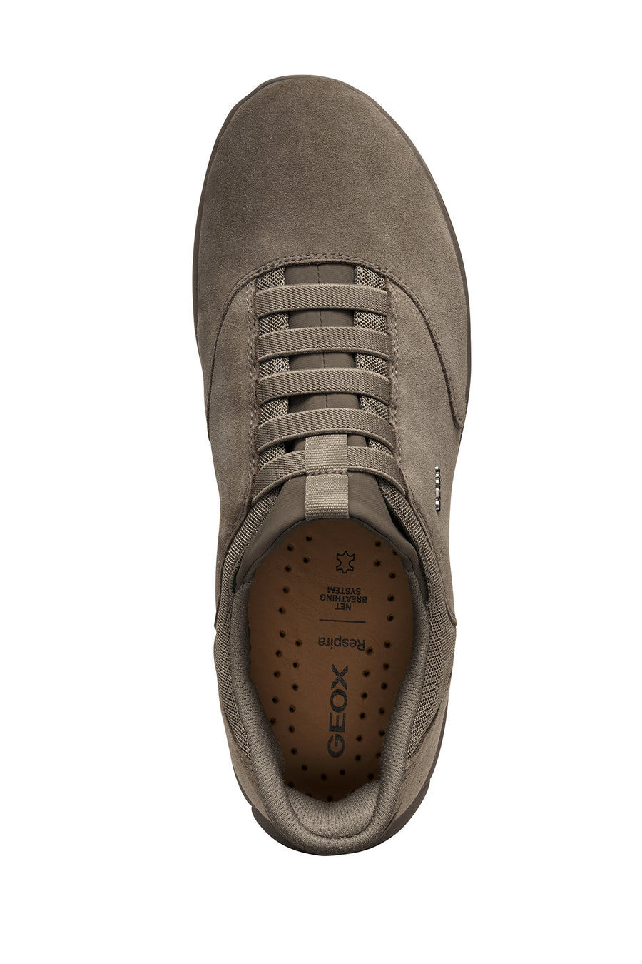 Geox Men Mink U Nebula 2.0 Plus Lace-Up Suede Leather Casual Shoes
