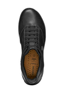 Geox Men Black U Nebula 2.0 Plus Lace-Up Leather Casual Shoes | Derimod