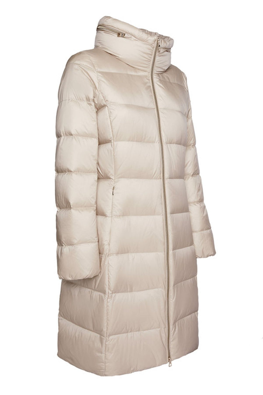 Geox Women's Gray Charlene Slim Fit Hooded Long Coat